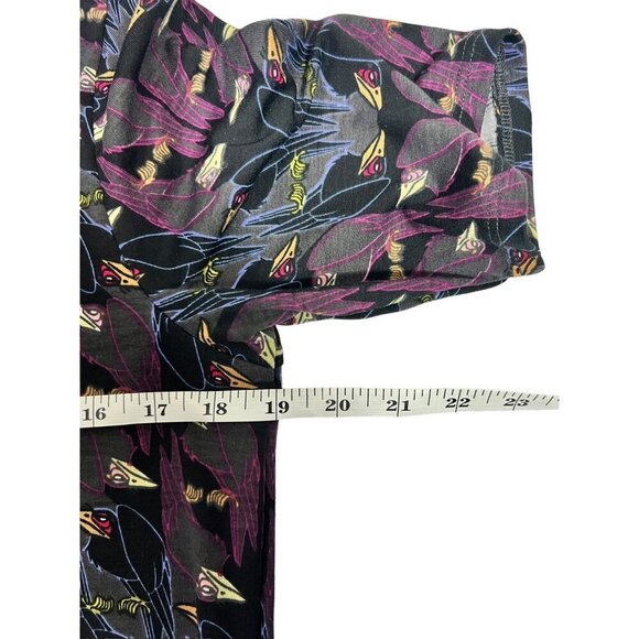 LuLaRoe Disney Women's Black Crow Birds Top - Picture 5 of 7